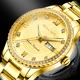 2022 New Top Brand Luxury Business Belushi Male Wristwatch Luminous Men's Watches Gold Diamond Watches for Men Relogio Masculino Other Image