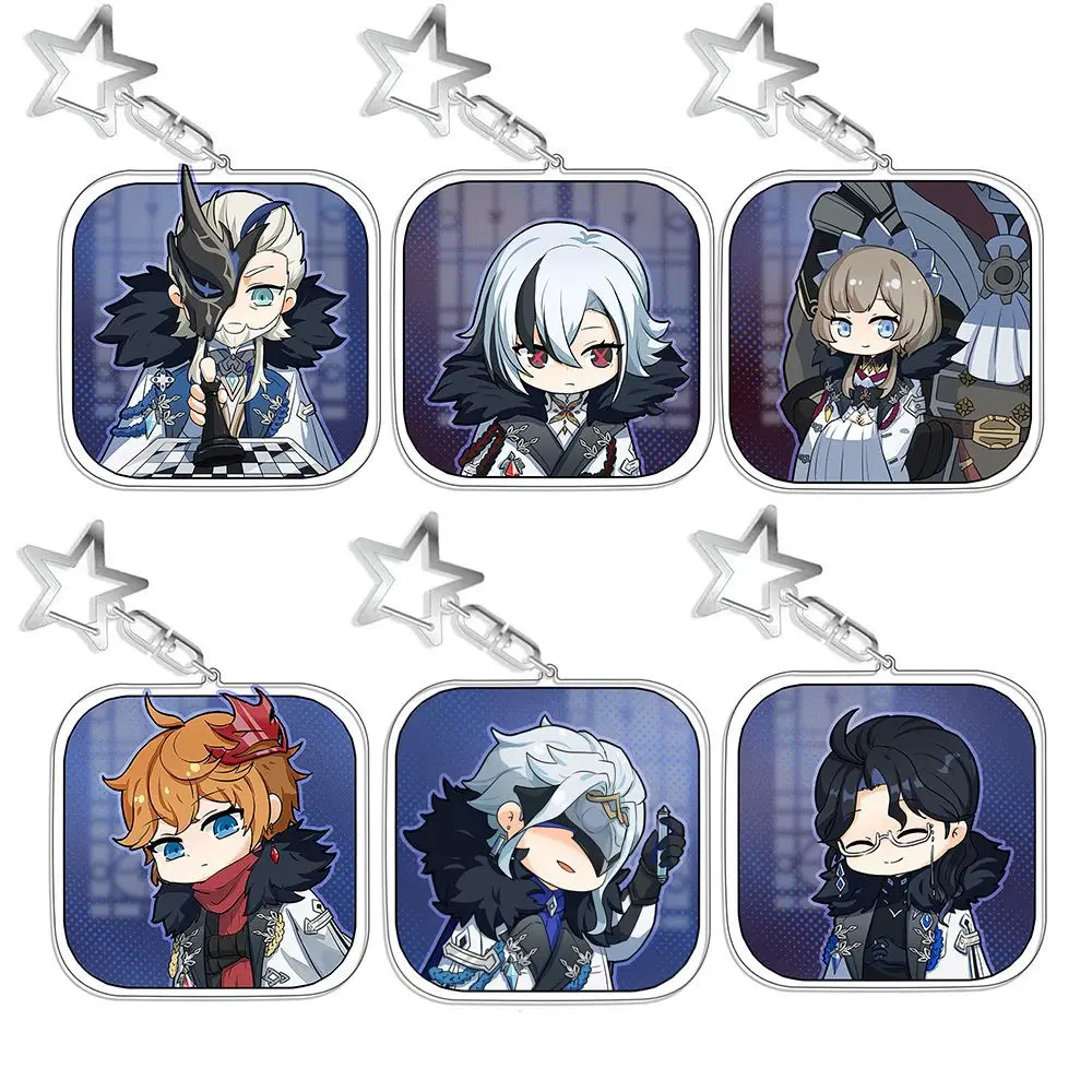

New Anime Genshin Impact Keychain Cosplay Nahida Scaramouche Il Dottore Columbina Pendant Key Chain Men Women Jewelry Key Rings