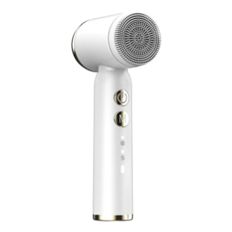 

Electric Facial Cleansing Brush Rechargeable IPX6 Waterproof With 6 Replacement Heads Face Scrubber Exfoliator Brush