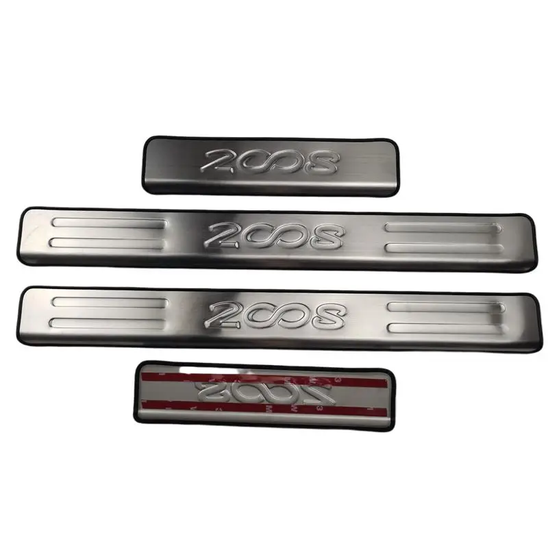 

Автомобильные аксессуары 2014, 2015, 2016, 2017, 2018 для порога двери Peugeot 2019, защита заднего бампера, порог, протектор багажника, накладка