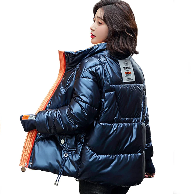 

Глянцевые зимние жесткие Броды 2021 Nieuwe зимний режим короткие Джек Dunne katoих Jas Donsjack Vrouwen 812 г