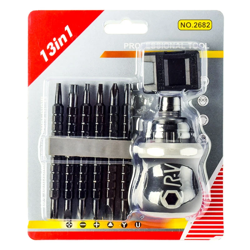 

Набор отверток CRV с механизмом нажатия