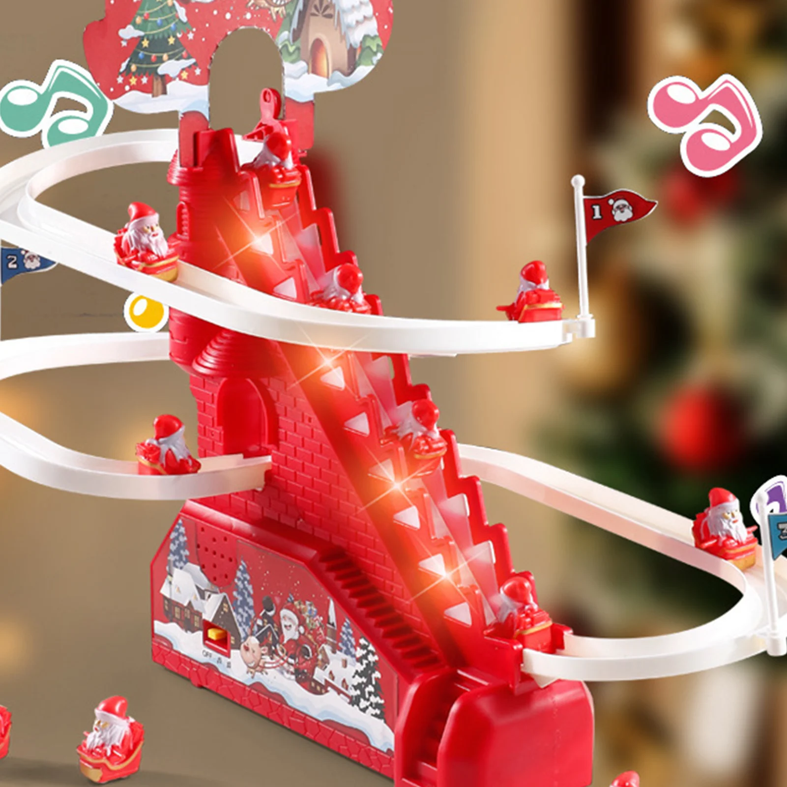 Забавный набор игрушек Santa Slide забавный игровой трек развивающие игрушки с