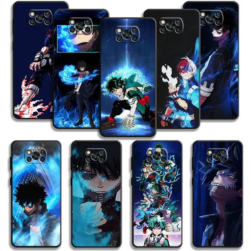 My Hero Academia Deku Dabi Bakugou Case For Xiaomi POCO X3 NFC X4Pro M3 C40 for Mi 12 11 10 10T 8 Note10 Lite 11Ultra 11T Pro F1