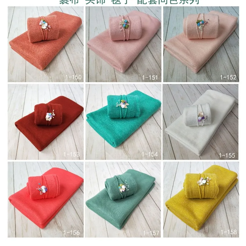 

Комплект одеял и повязки на голову для фотосъемки новорожденных