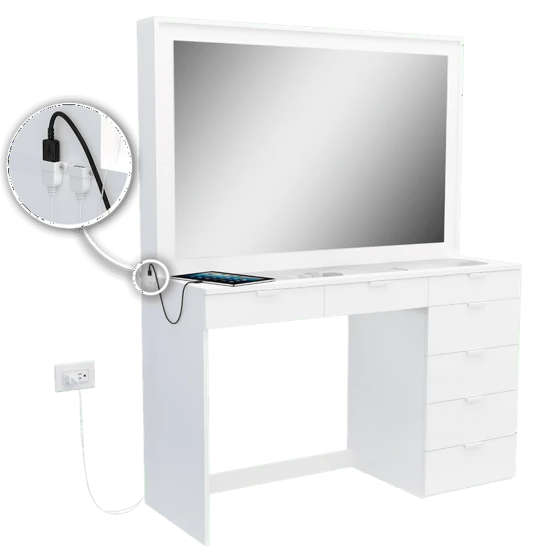 

Белый окрашенный столик под раковину, светильники, USB-порт, для спальни, светодиодные лампы в виде грибов, настольная лампа настопа Па