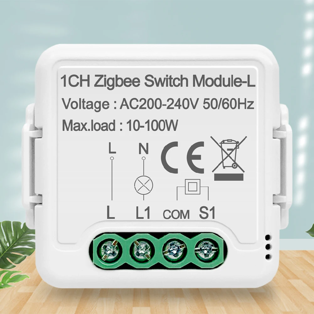 

ZigBee 3.0 Smart Light Switch Module Remote Control Smart Life Switch Module Timing Countdown Function Support 2 Way Control