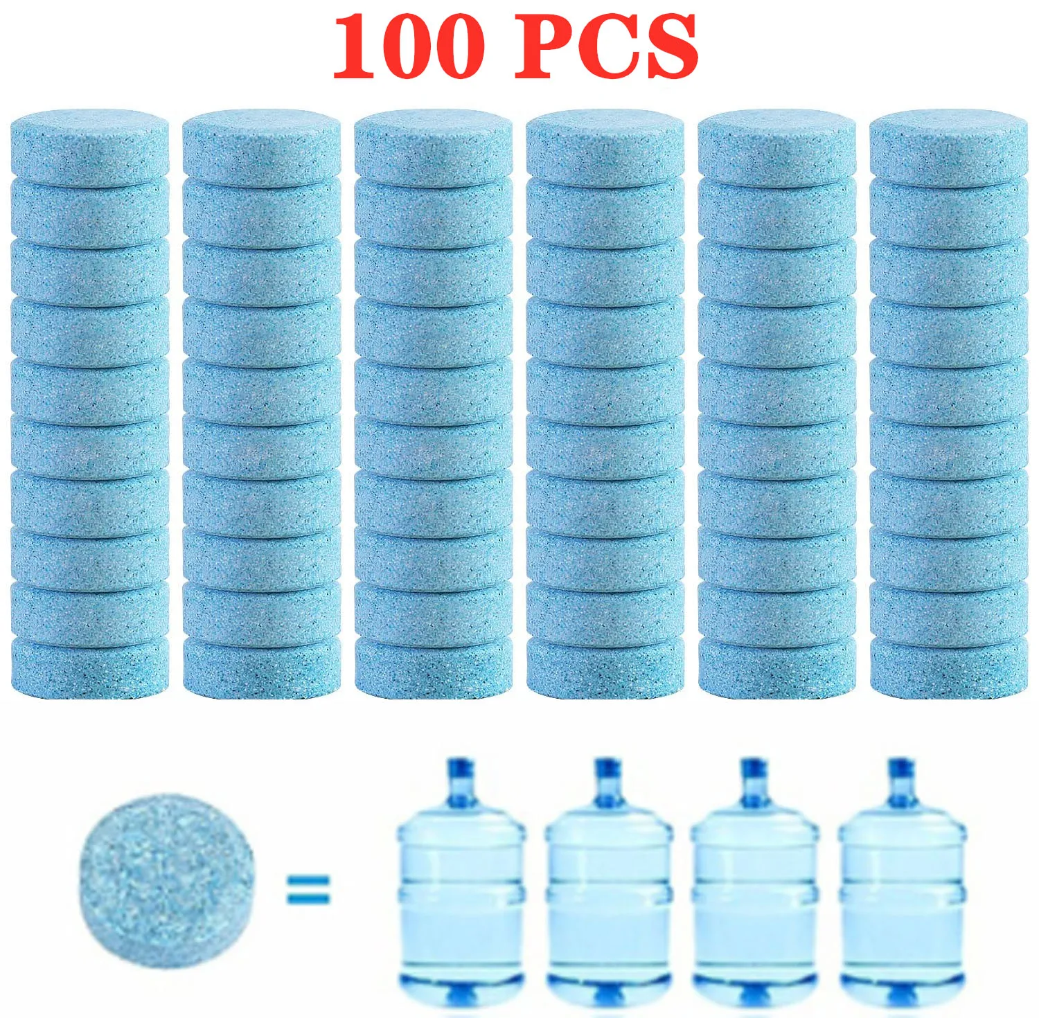 

100 Pcs/SET Car Effervescent Washer tablet Auto Glass Washing Tablet Car Windscreen Cleaner Windscreen Glass Cleaning Tablet