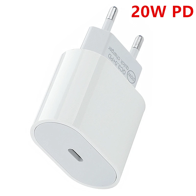 20W PD USB C Charger For Iphone 13 12 Pro Max 11 Xs 8 Mini ipad Fast Charge Type QC 3.0 4.0 Quick Charging Cable Phone Adapter |