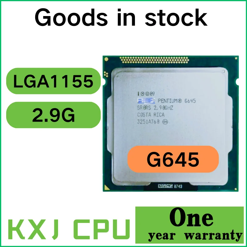 

Двухъядерный процессор Intel Pentium G645, 2,9 ГГц, 3 МБ, 65 Вт, LGA 1155