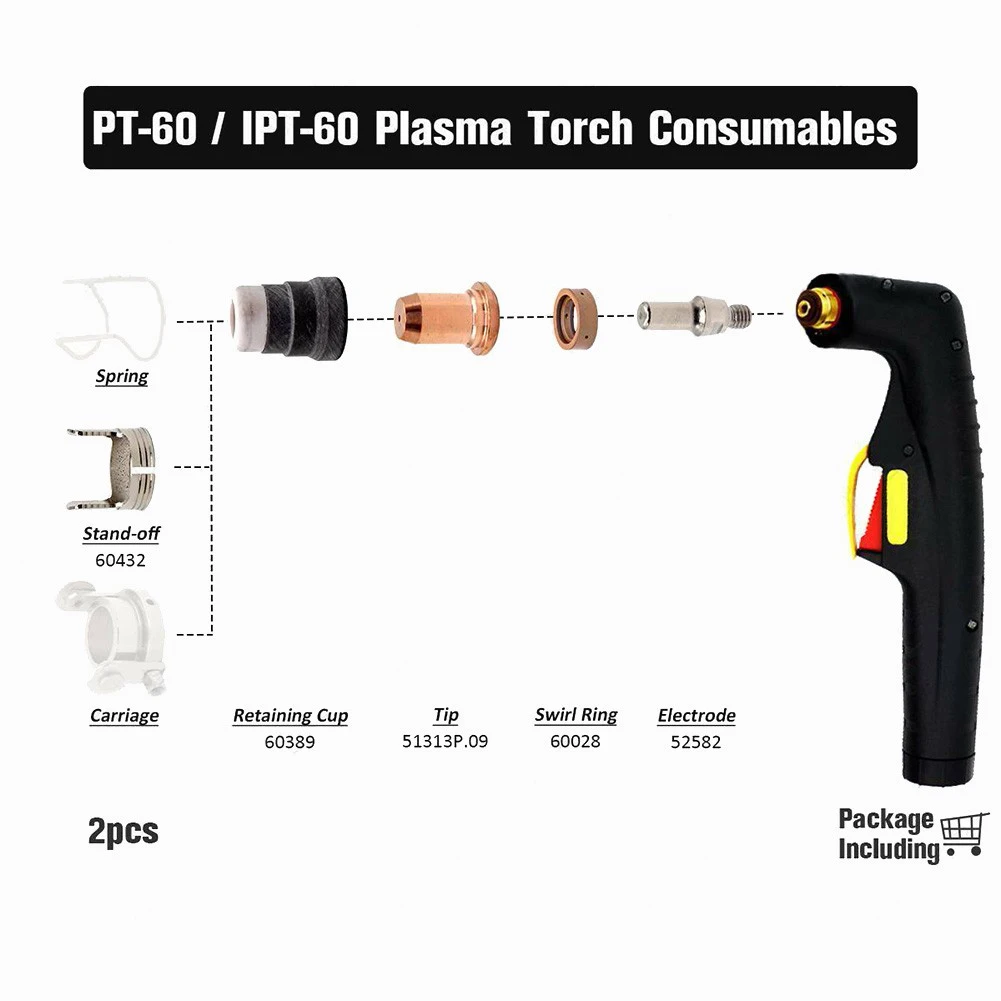 

Plasma Cutting Consumables Manufactured By WS OEM Plasma Cutting Torch Holder 2 IPT-60 IPT60 MT60432 Support Rail