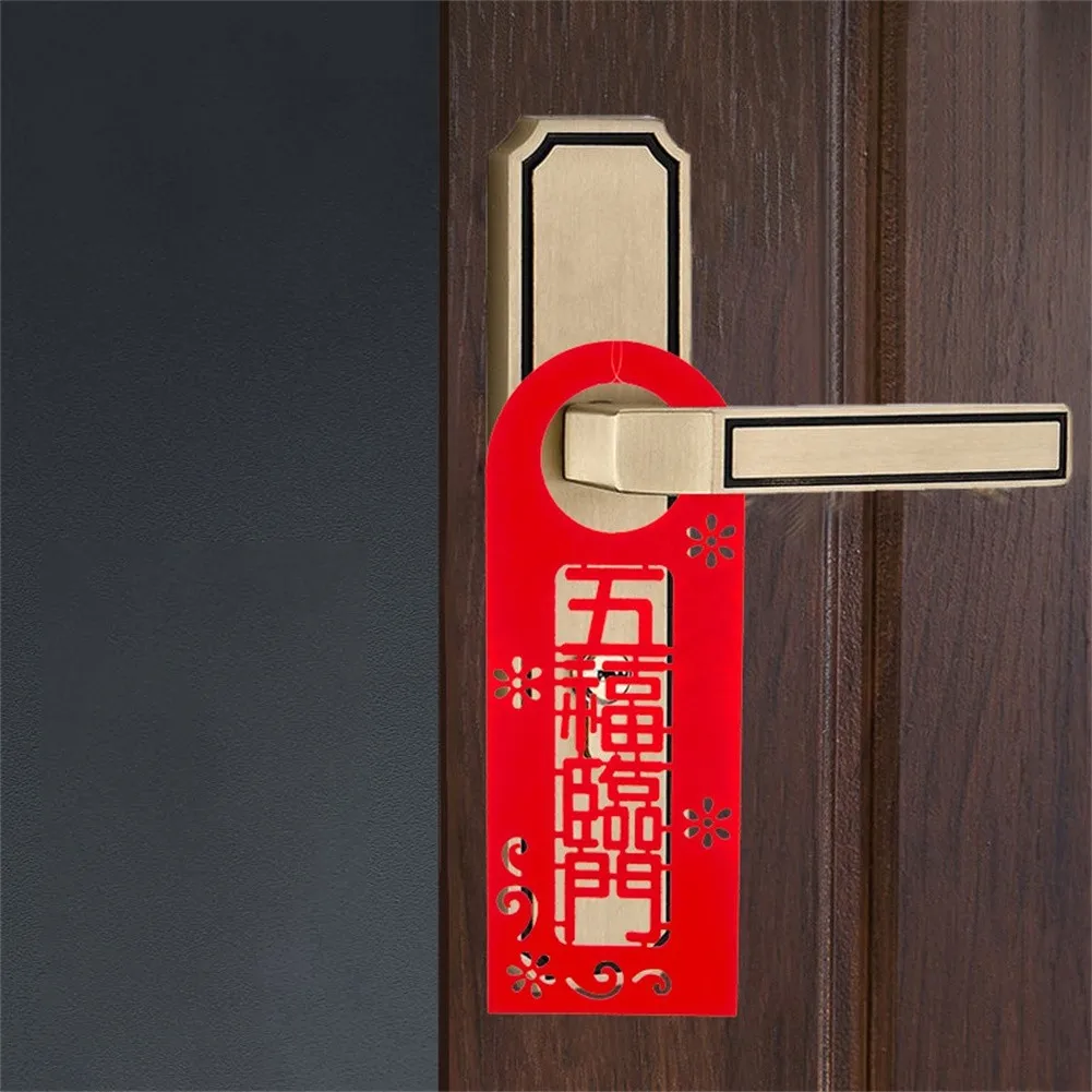 

Door Handle Ornaments Lucky Doorknob Ornaments Spring Festival Door Decor 2022 New Year Door Handle Ornaments CNY Decor