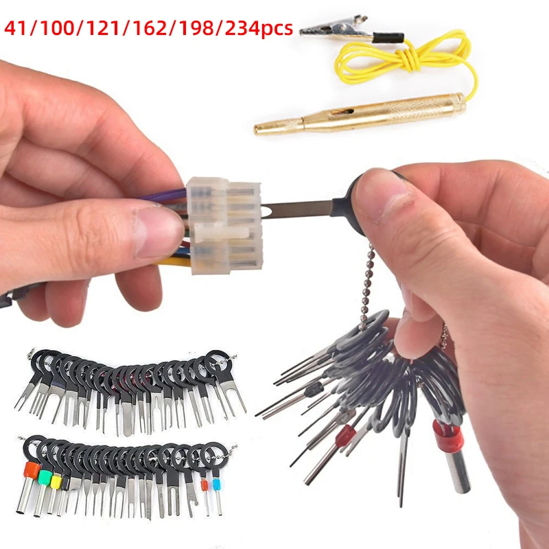 Car pin Terminal Removal Electrical Wiring Crimp Plug Connector Car Pin Removel Extractor Kit Automobiles Terminal Repair Tools