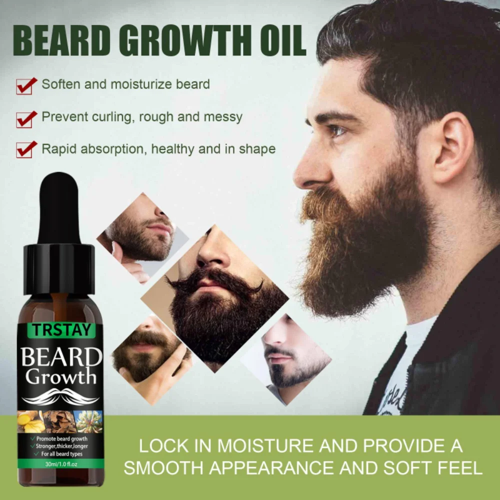 

Новый продукт против выпадения волос для бороды, натуральное масло для роста усов для мужчин, питательный ролик для ухода за бородой