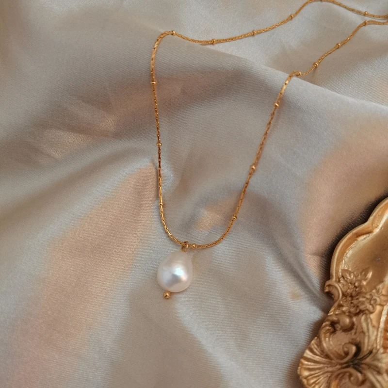 GHIDBK 2020 модные ювелирные изделия оптом из нержавеющей стали барокко натуральный