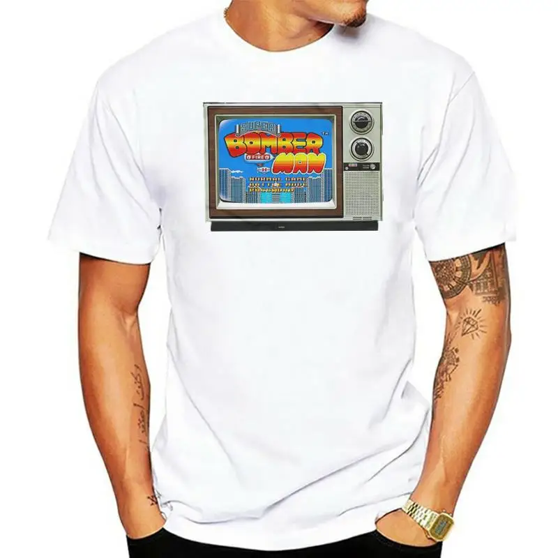 

Официальная Мужская футболка Konami Bomberman Game TV Screen (черная)