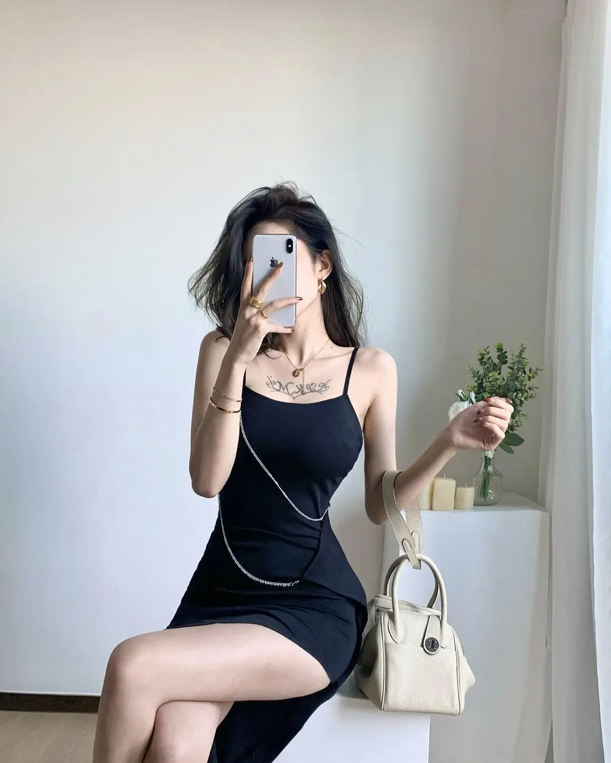 

Sexy Tight Wrapped Hip Dress for Women Spring New Two Piece Set Fashion