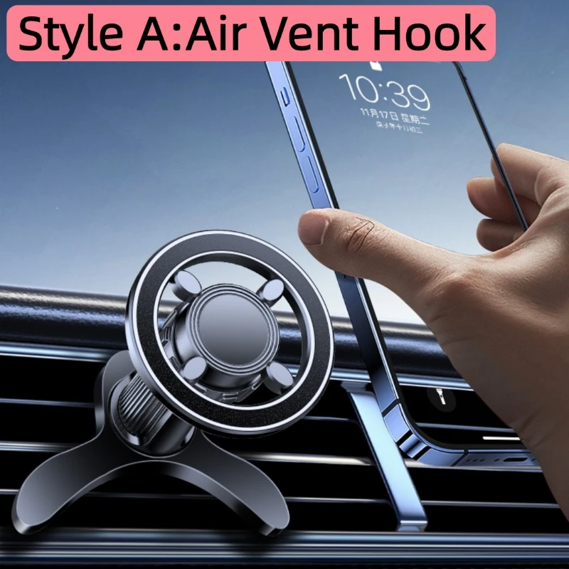 

Универсальный автомобильный кронштейн для мобильного телефона, регулировка вентиляционного отверстия, сильный магнитный автомобильный держатель для телефона, подставка для Magsafe IPhone Android Google