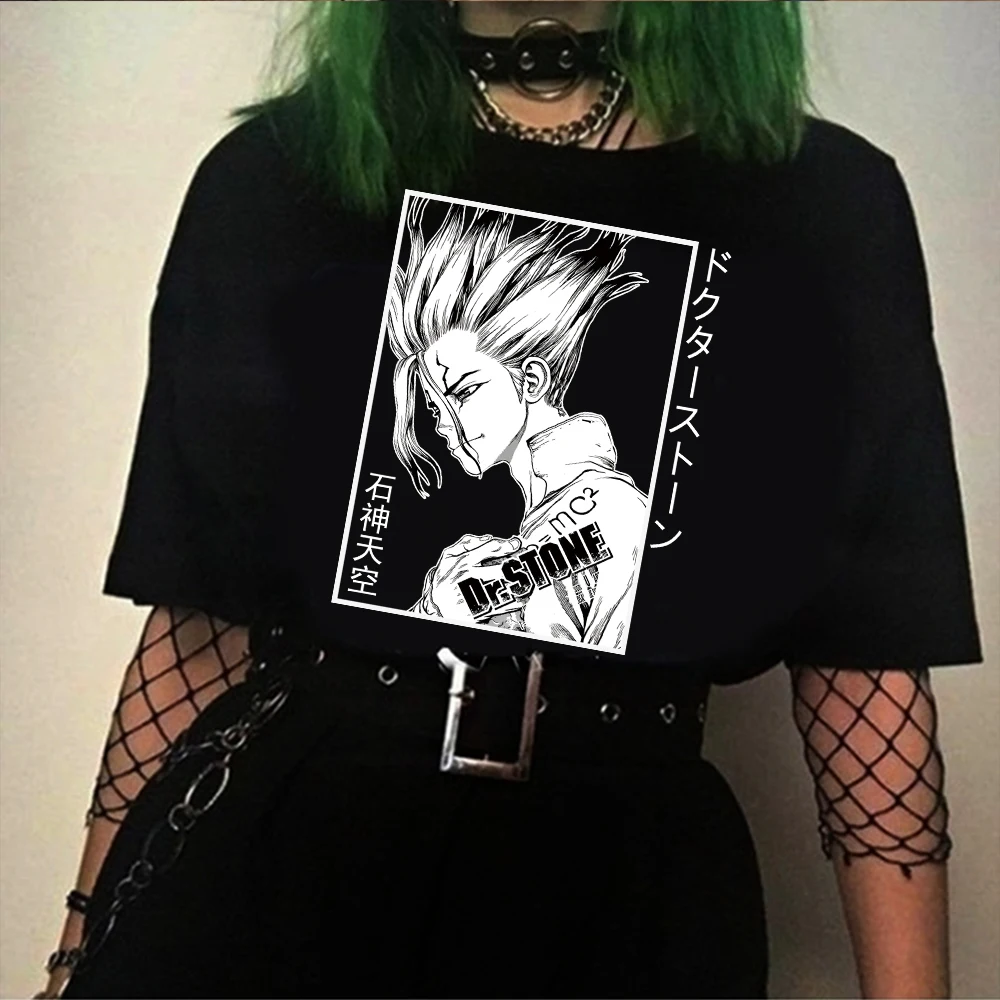 

2022 футболка с японским аниме Dr Stone для женщин и мужчин, футболка с надписью «Senku Ishigami»