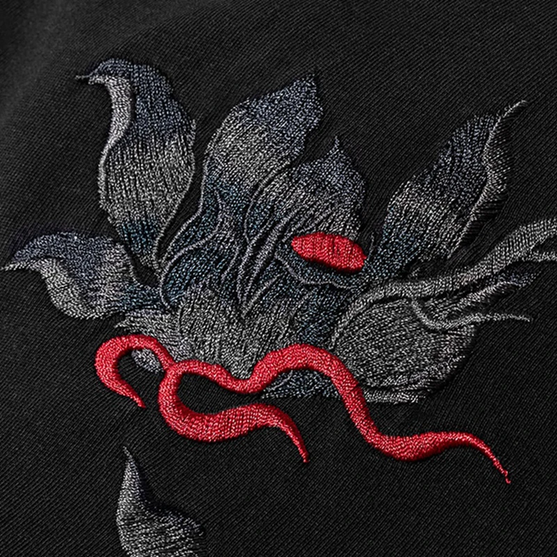 Lyprerazy новая футболка с вышивкой в китайском стиле коротким рукавом летние