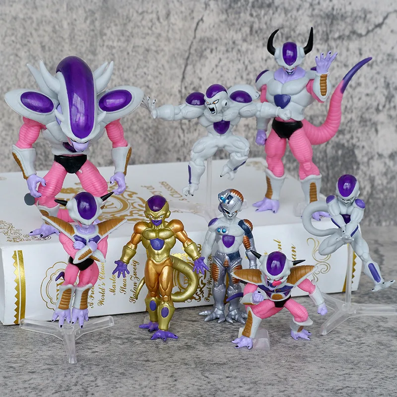 

8Pcs/set Anime Dragon Ball Figures Mecha Frieza Figurine King Cold Freezer Action Figure PVC Model Toy Kid for Gifts