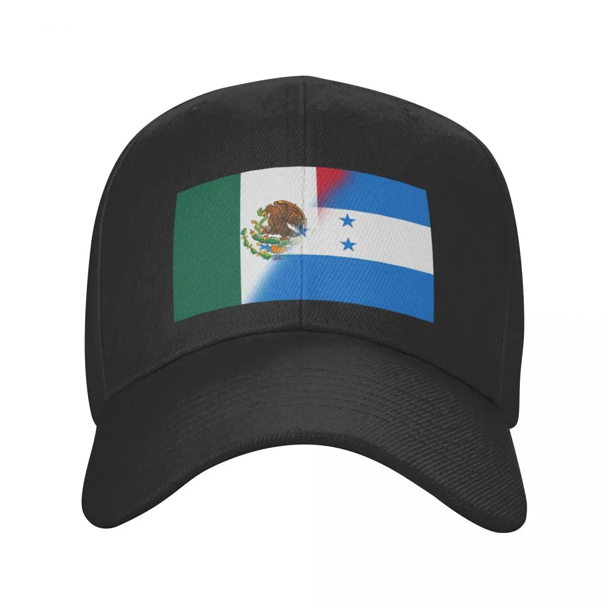 

Half Mexico Half Honduras Flag Casquette, Polyester Cap Retro Cute Wind Hat Wicking Suitable For Daily Nice Gift