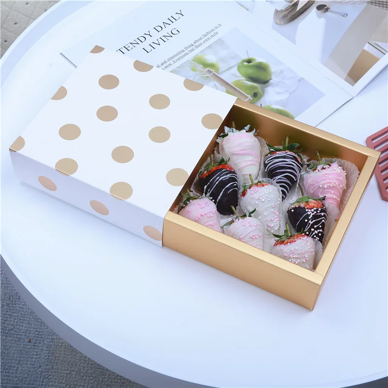 

10 шт., коробка для конфет и печенья, с квадратным ящиком