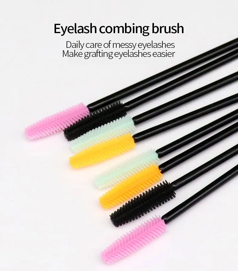 

50pcs Make Up Brushes Eye Lashes Disposable Mascara Wands Applicator Grafting Appliance Eyelash Roll Care Eye Lashes Extension