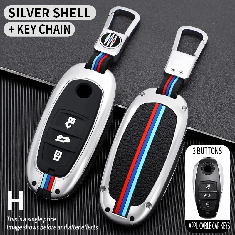 

Car Key Case Cover For Vw Touareg Car Styling L2032 Keyless Entry Smart Accessories Keychain Car-Styling 3Button Key Bag