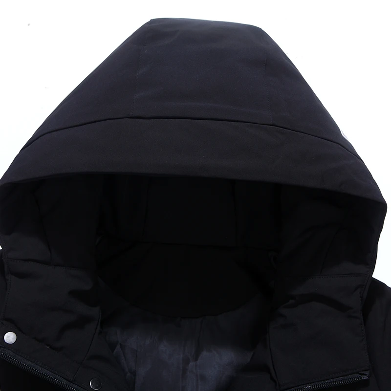 Street Patchwork Men Down Jacket 2021 New Winter Thicken Parka Coat Fashion Casual Hooded Down Jackets Mens Trend Zipper Parkas