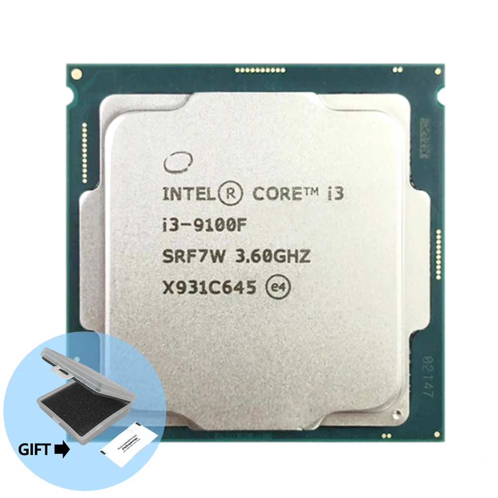 

Intel Core i3-9100F i3 9100F 3.6 GHz SRF7W /SRF6N Quad-Core Quad-Thread CPU 65W 6M ProcessorLGA 1151
