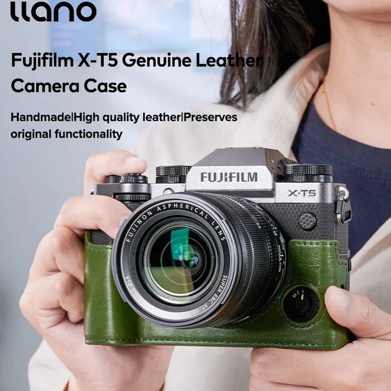 Фотоаппарат Llano Fuji из натуральной кожи искусственная кожа фотовспышка для
