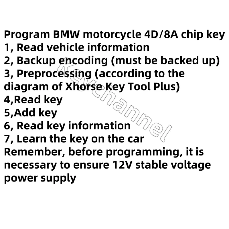 Фото Кабель для программирования BM ALL Key Lost для BM W K1600gt F750GS R1250GS C400X S1000RR 4D 8A AKL Программирование без удаления замка ELV №3