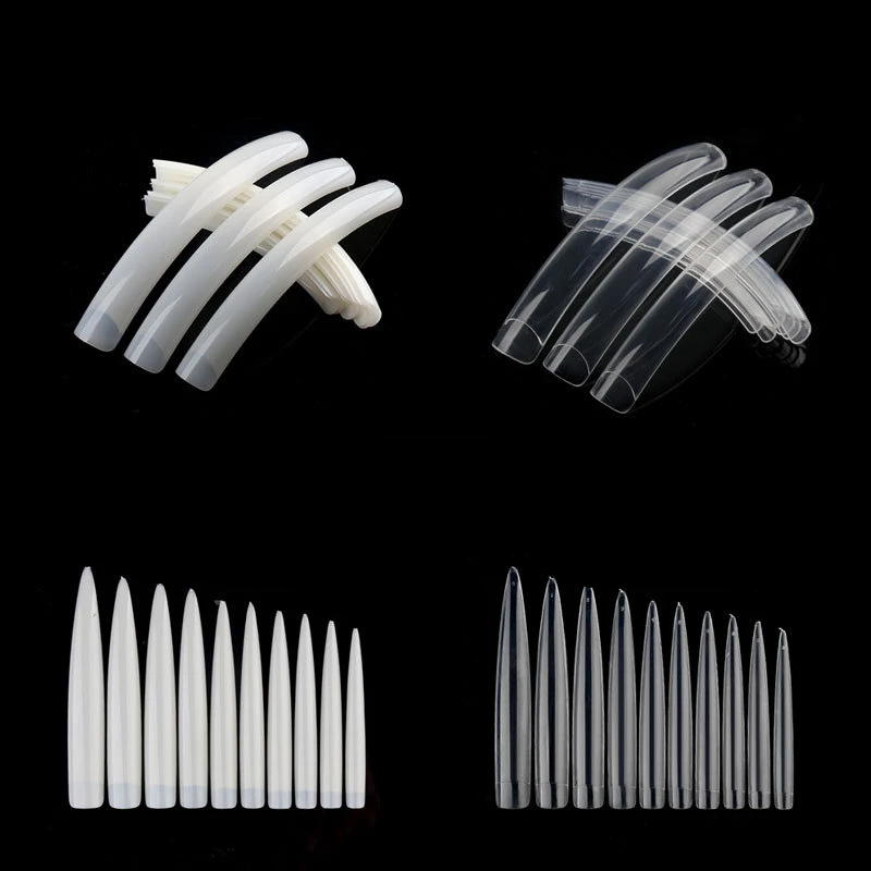

10Pcs Square Full Cover Acrylic Gel Polish French Special Long Salon False Nail Tips Manicure DIY Art Fake Nails Set Stage Salon