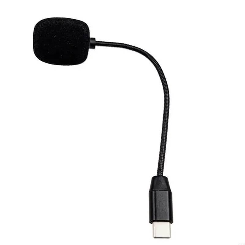 Фото Компьютерный микрофон USB C для телефона/планшета типа C/ПК, микрофон для записи видео с гибкой шеей для записи для видеоблога №1