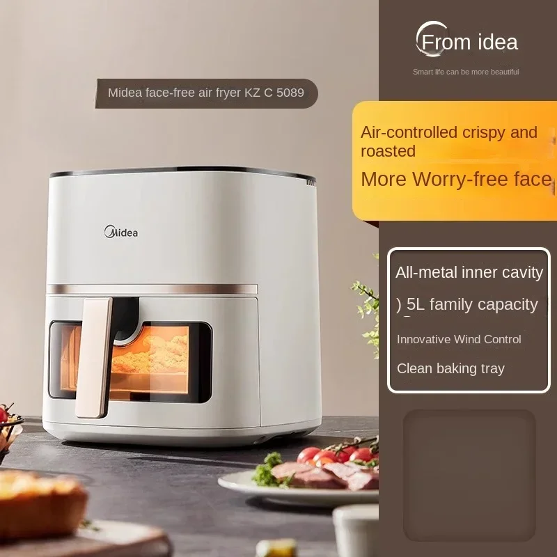 Аэрофритюрница Midea 220 В с визуальной откидной безмасляной многофункциональной и