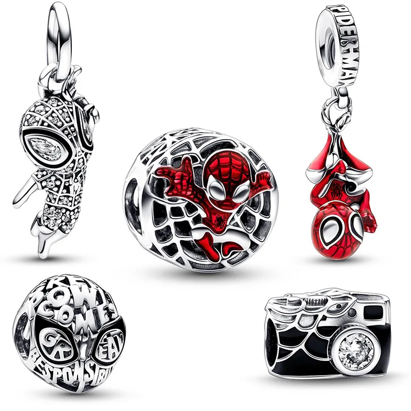 

Marvel Spider-Man Charm Pendant Fits Original Bracelet and Bracelet Pendant Spider-Man Charm 925 Chain Beaded Jewelry Wholesale