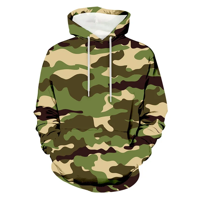 

NEW Streetwear Sweatshirt Hip Hop Hoodie Camouflage 3D Printed Pullover 2022 Men Harajuku Hooded Hoodie