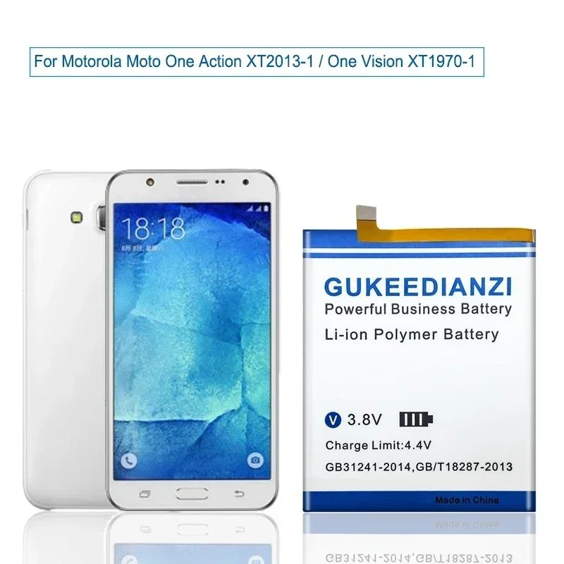 GUKEEDIANZI KR40 Аккумулятор большой емкости 4650 мАч для Motorola Moto One Action XT2013-1 XT1970-1