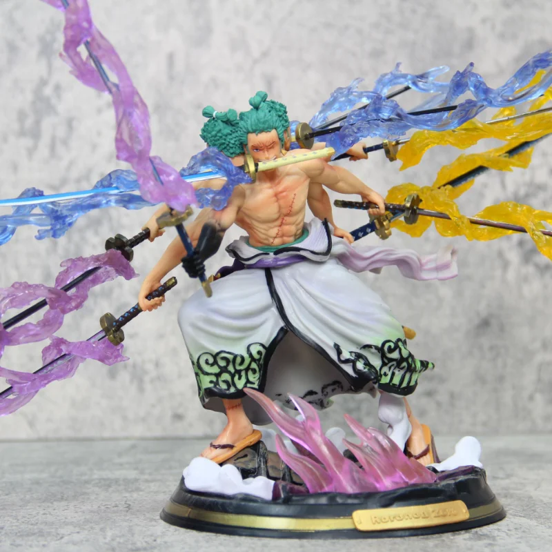 

One Piece Anime Sauron figures Nineblade Ryu Asura Solon Figure Desktop Figure Animated light-up birthday gift for children