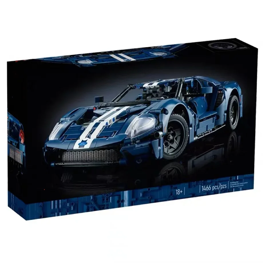 

In stock 42154 Technical car With lighting Forded GT Supercar Model Building Block Toy Vehicle Bricks Birthday Gifts Boyfriend