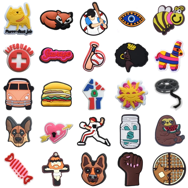 

Packs Women Charm Boy Girl Men Shoes Accessories Gifts Set Jeans Para Pins Shoe Charms Wholesale Bulk Decorations for Crocs Kids