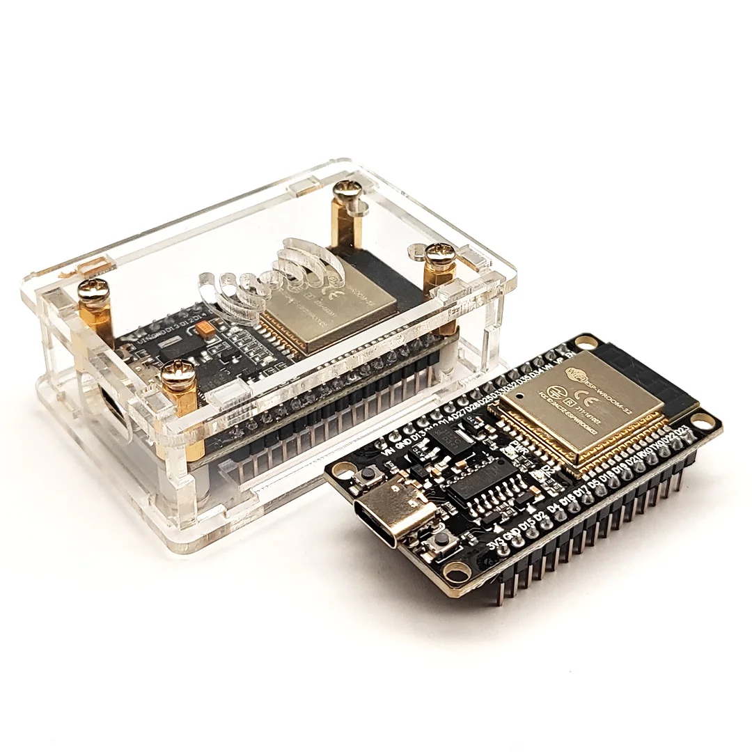 Фото ESP-32 Type-C/микро акриловая коробка ESP32, макетная плата на выбор, 30-контактный модуль, универсальный акриловый корпус №2
