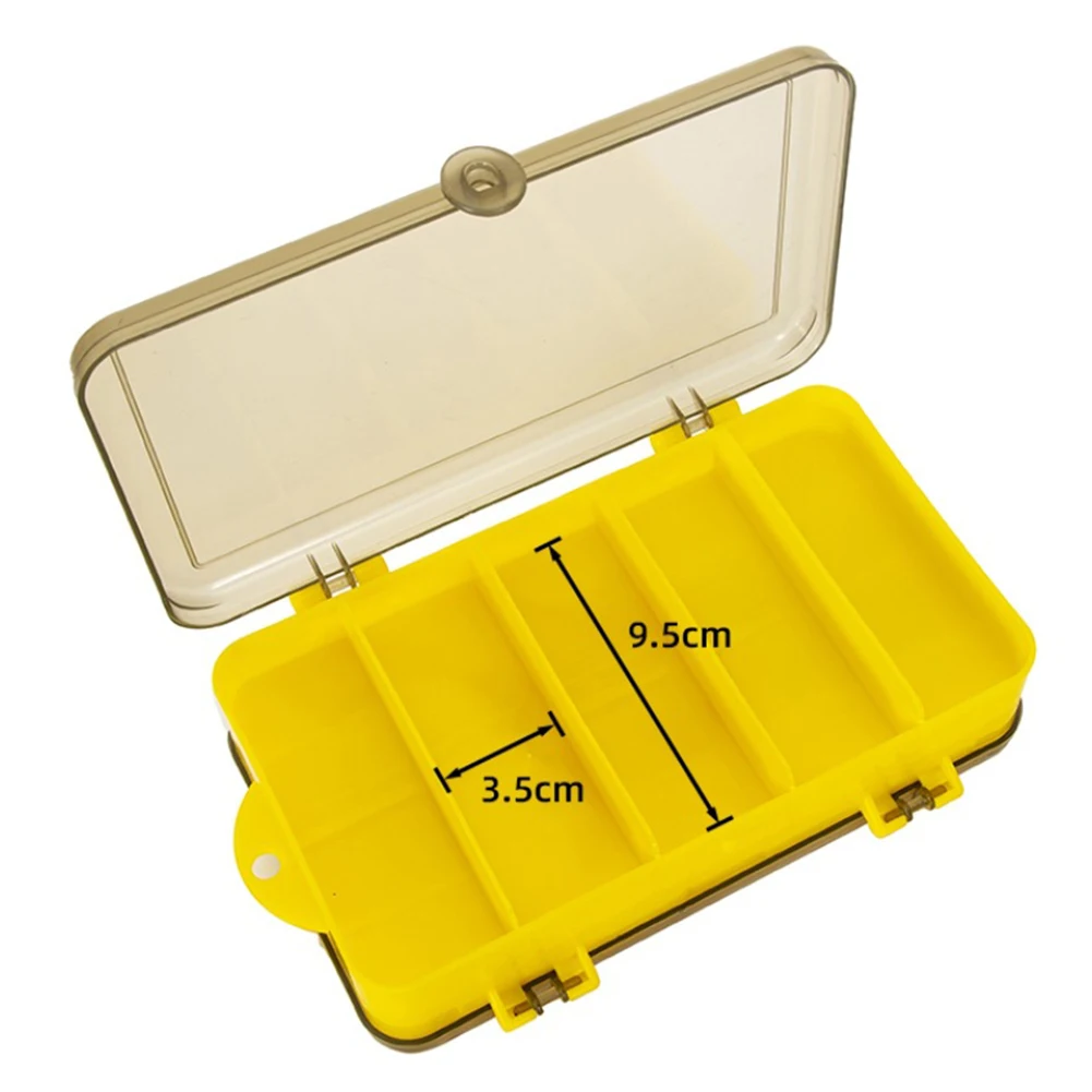 Portable Double Sided Fishing Lure Bait Tackle Storage Box Fishing Accessories Double-opening Design, Double The Capacity enlarge