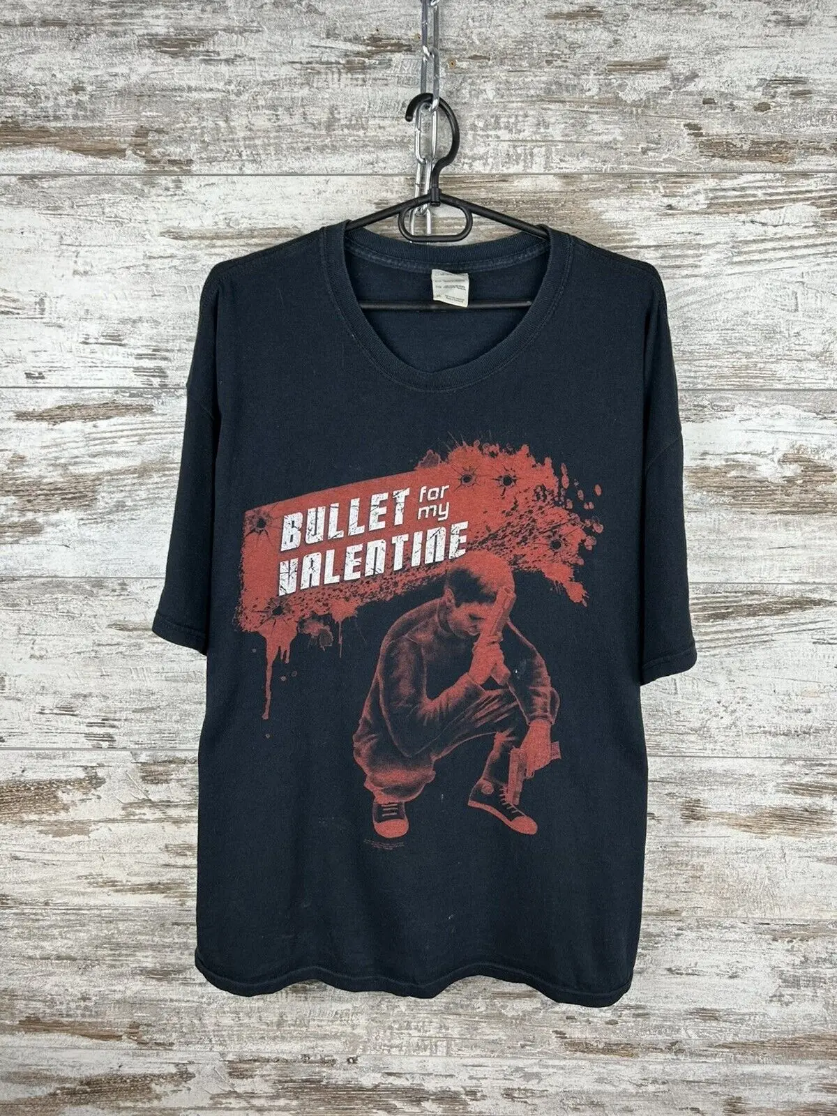 Футболка Bullet For My Valentine футболка рок-группы черная хлопковая Te7017