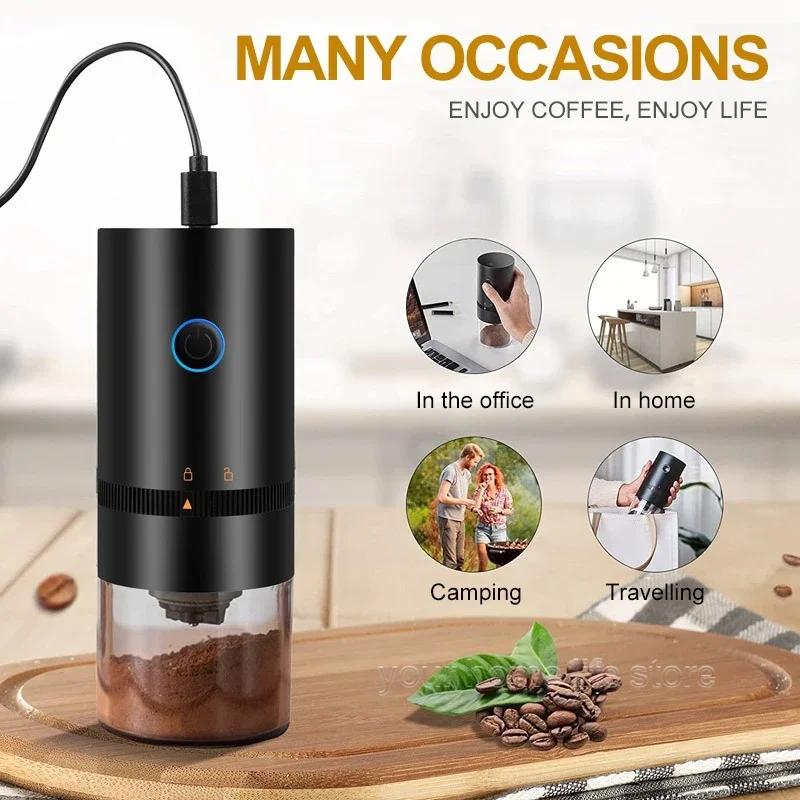 Портативная Электрическая Кофемолка С USB-питанием Керамические Заусенцы