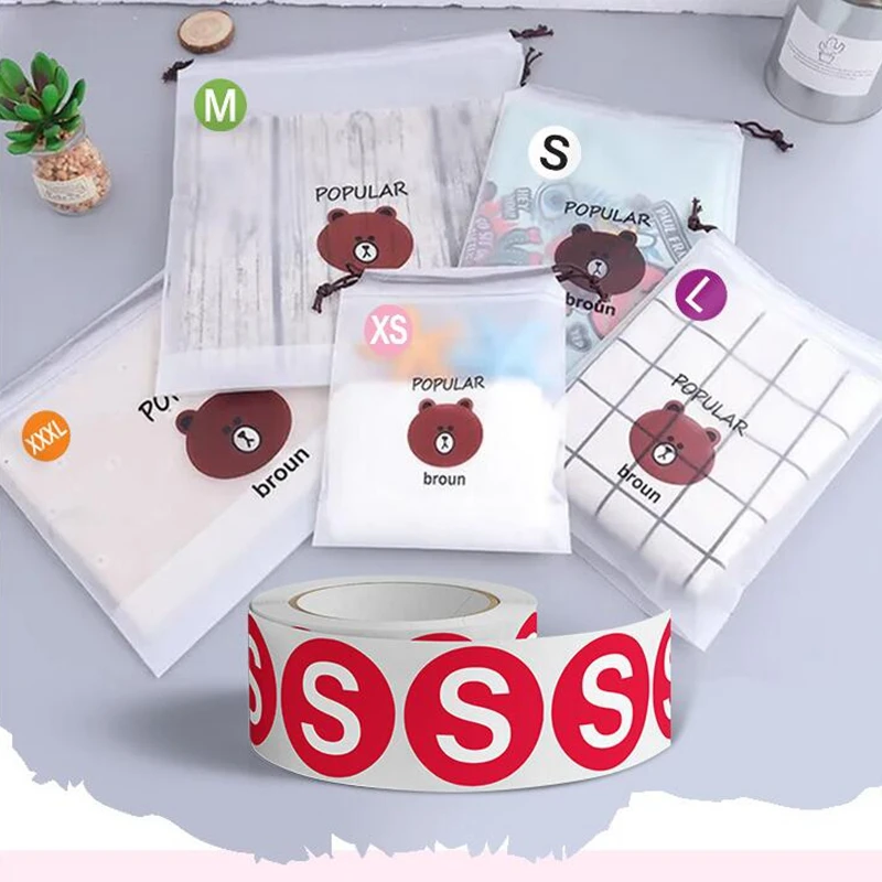 500 шт. красочные круглые наклейки для одежды разных размеров размеры s футболки