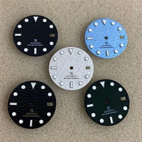 nh35 nh36 dial creative texture watch faces 28 5mm green luminous watch dial for nh35nh364r7s movement