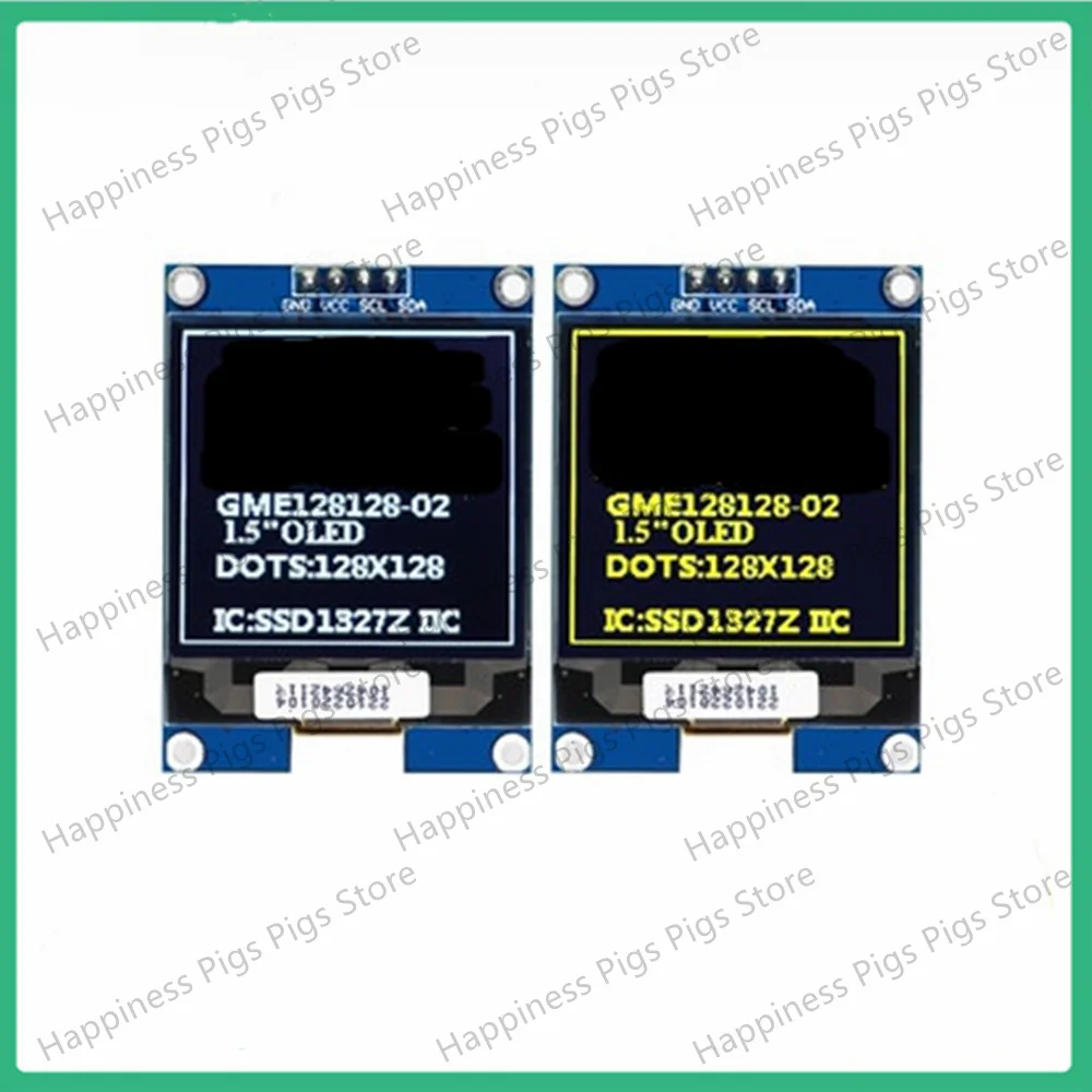 Модуль органического светодиода 1 5 дюйма 128X12 8-дюймовый экран органический