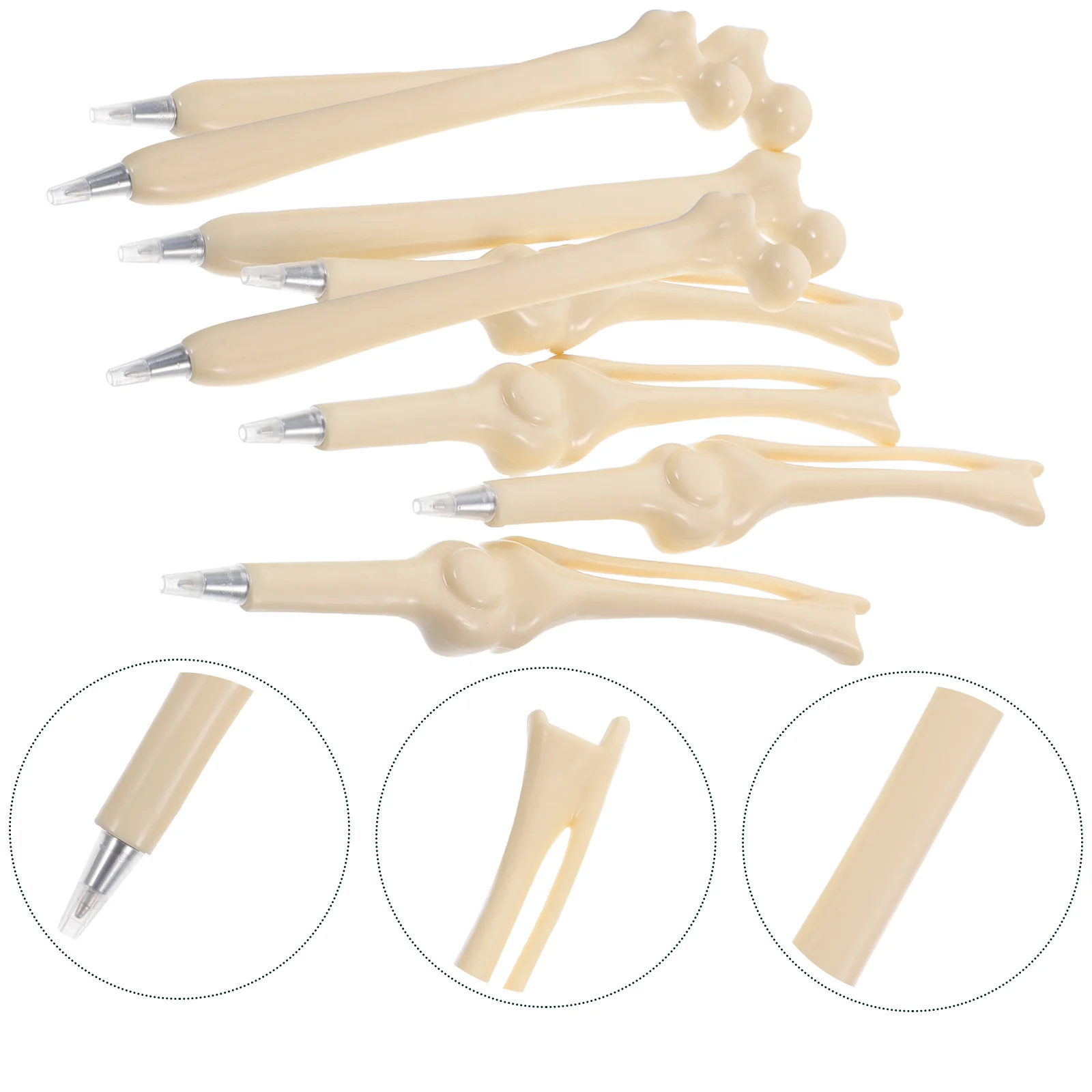

8Pcs Creative Bone Ballpoint Pens Party Decorative Ballpoint Pens Realistic Bone Shape Pens